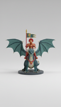 Full-Color Dragon Rider Collectible